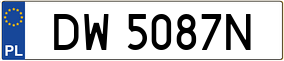 Truck License Plate